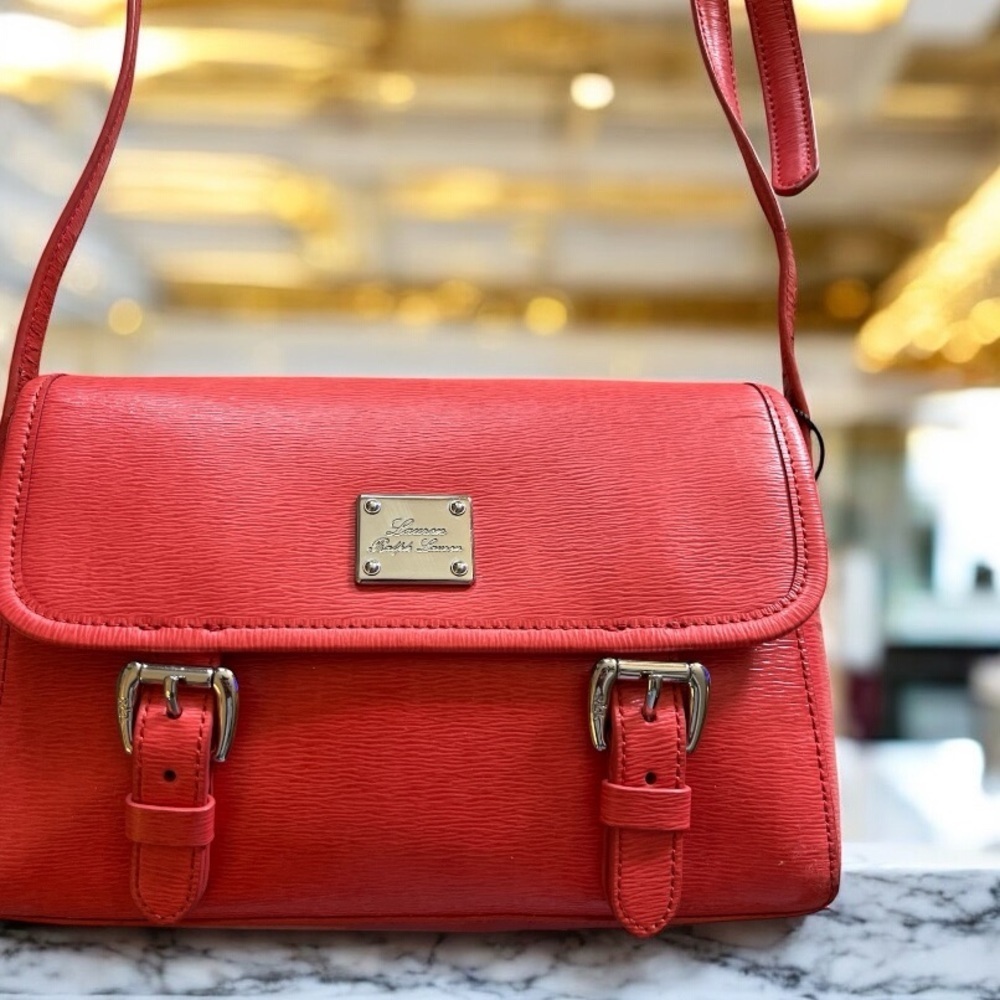 Lauren Ralph Lauren Coral Crossbody Bag with Buckle Flap - Picture 2 of 8